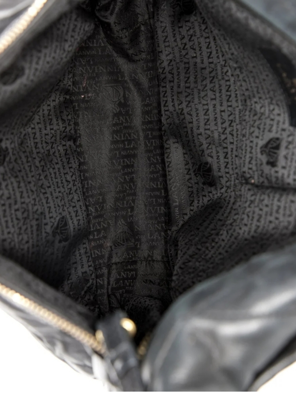 Lanvin Authentic Black Quilted Shoulder Bag - Picture 5 of 5